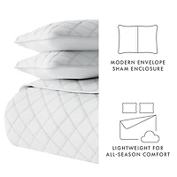 Stitched Diamond 2-pc. Twin Quilt Set