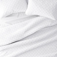 White Stitched Diamond 2-pc. Twin Quilt Set