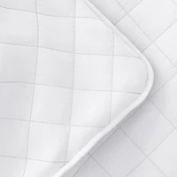 White Stitched Diamond 2-pc. Twin Quilt Set