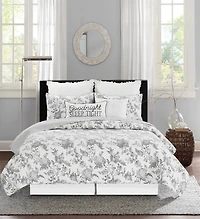 Miriam Floral & Stripe 3-pc. Full/Queen Quilt Set