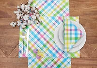 Spring Blossom Plaid Placemats, Set of 6