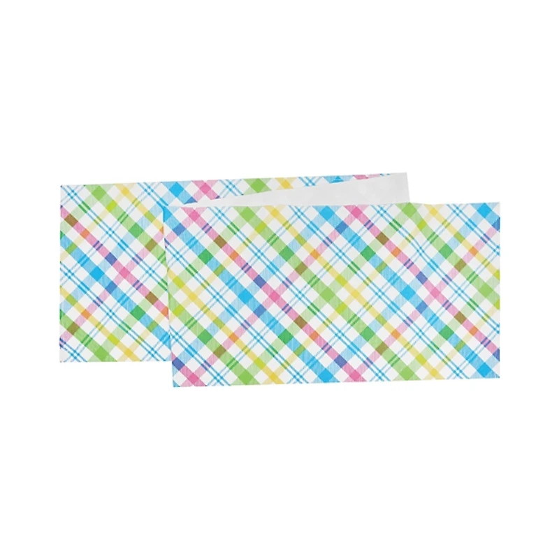 Spring Blossom Plaid Table Runner
