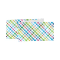 Spring Blossom Plaid Table Runner