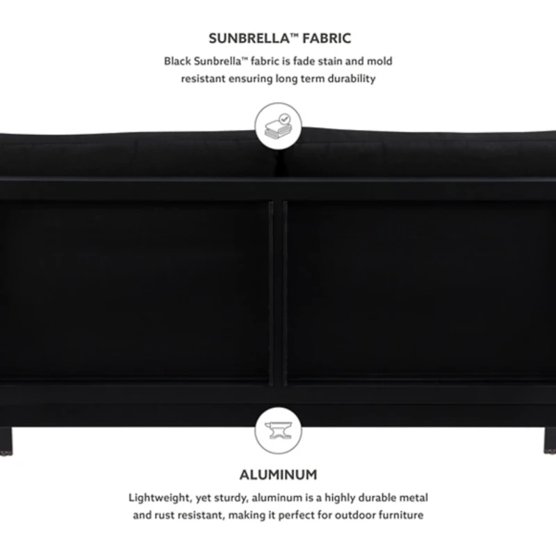 Sunbrella Cushions Holland Outdoor Loveseat