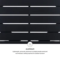 Black Holland Outdoor Side Table