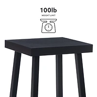 Black Holland Outdoor Side Table