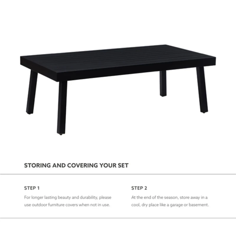 Black Holland Outdoor Coffee Table