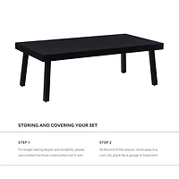 Black Holland Outdoor Coffee Table