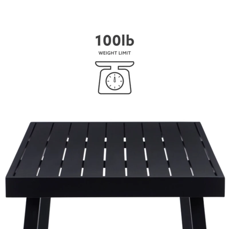 Black Holland Outdoor Coffee Table