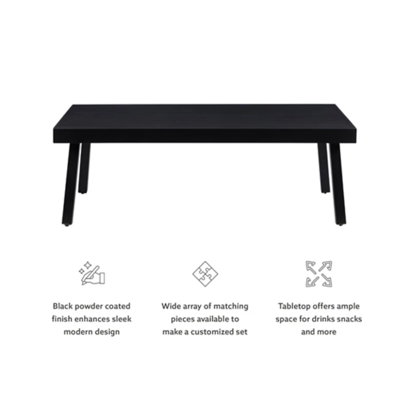 Black Holland Outdoor Coffee Table
