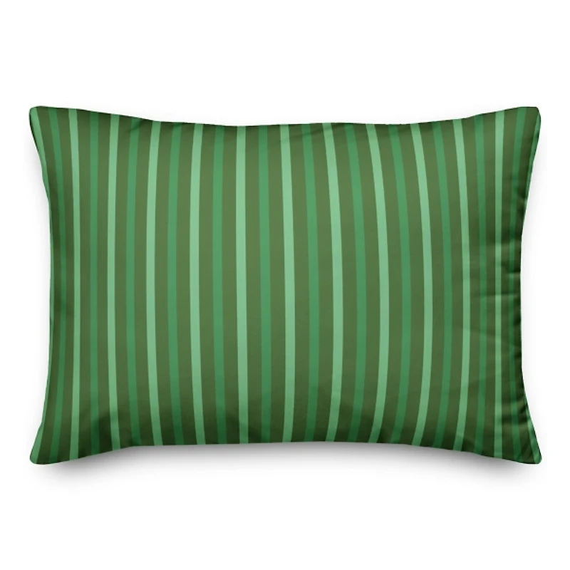 Personalized Monogram Shamrock Stripe Pillow