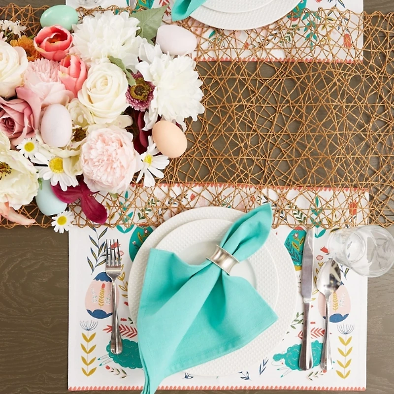 Easter Folk Garden Placemats, Set of 6