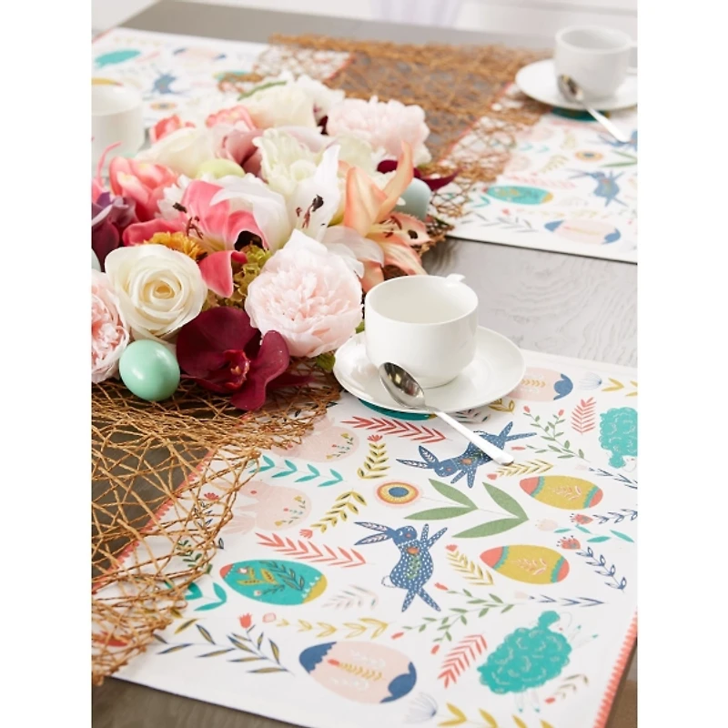 Easter Folk Garden Placemats, Set of 6