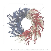 Patriotic Berry and Star Wreath