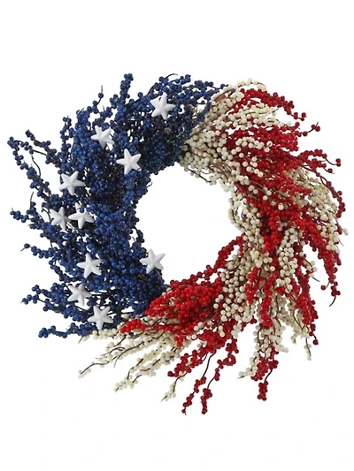 Patriotic Berry and Star Wreath