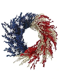 Patriotic Berry and Star Wreath