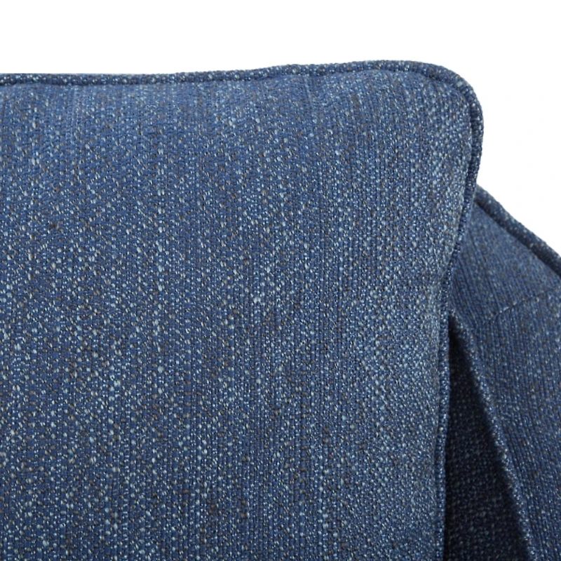 Indigo Swivel Upholstered Wide Seat Accent Chair