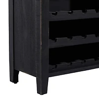 Rustic Galvanized Top Wine Cabinet