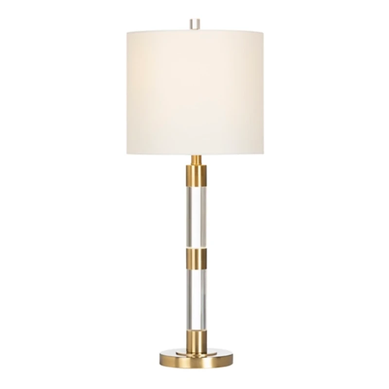 Modern Brass Trim Nightlight Table Lamp