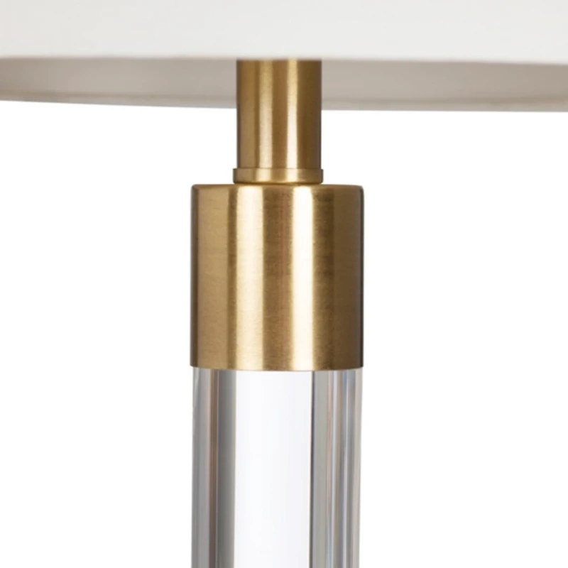 Modern Brass Trim Nightlight Table Lamp