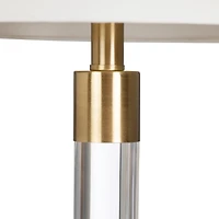Modern Brass Trim Nightlight Table Lamp