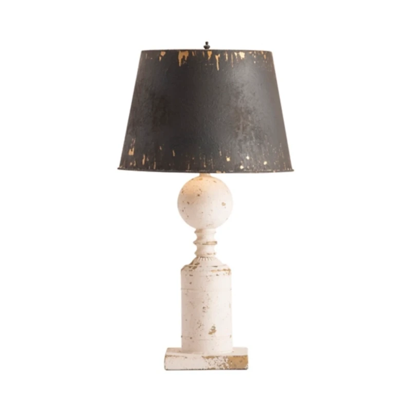 Fran Farmhouse Metal Shade Table Lamp