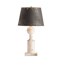 Fran Farmhouse Metal Shade Table Lamp