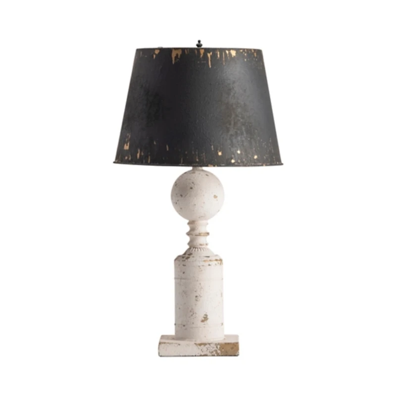 Fran Farmhouse Metal Shade Table Lamp