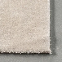 Cream Shag Washable Area Rug, 5x8