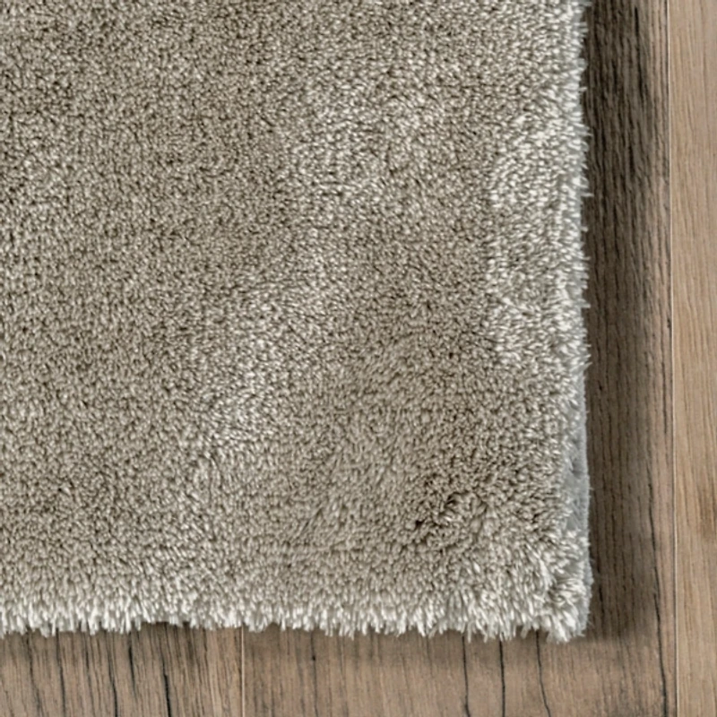 Whitlow Gray Shag Washable Area Rug, 5x8