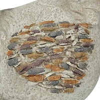 Gray Textured Chicken Statue