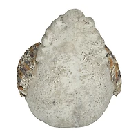 Gray Textured Chicken Statue