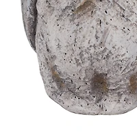 Gray Stone Owl Statue