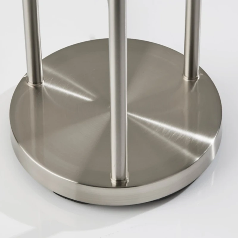 Silver Globe 3-Light Shelf Floor Lamp