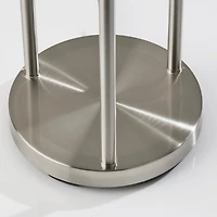 Silver Globe 3-Light Shelf Floor Lamp