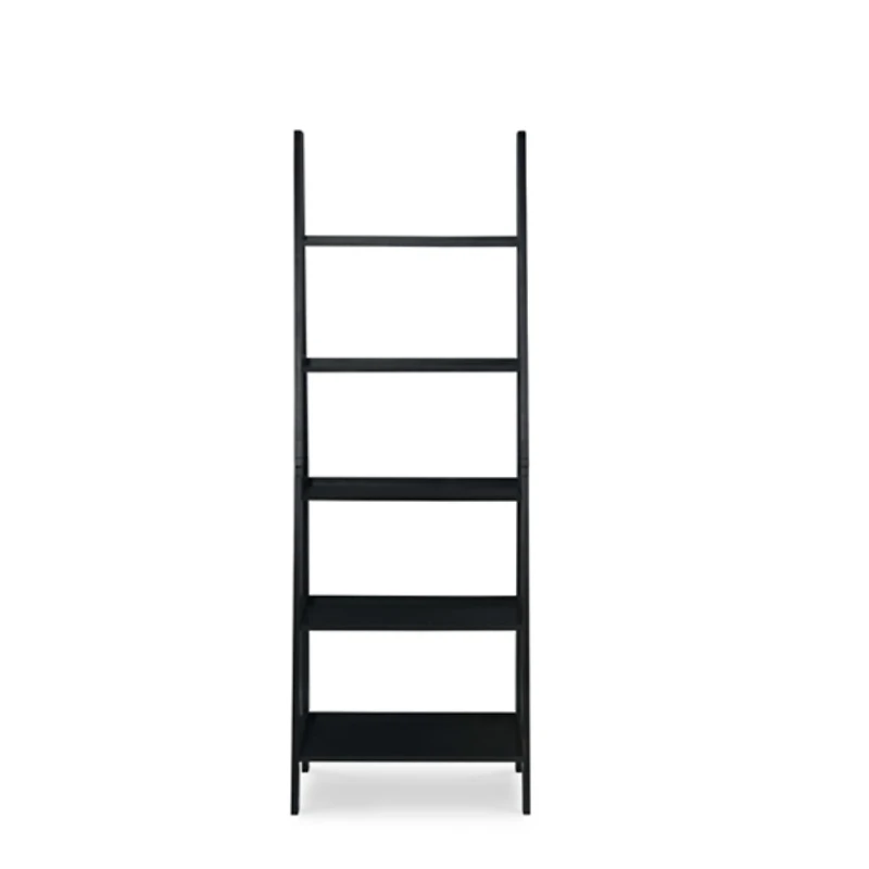 Wood 5-Tier Ladder Bookshelf