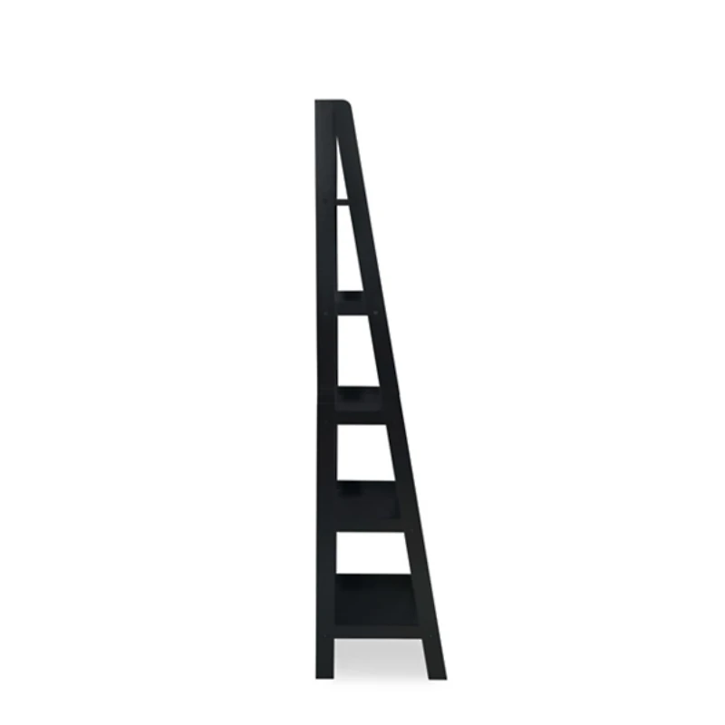 Wood 5-Tier Ladder Bookshelf