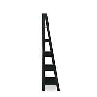 Wood 5-Tier Ladder Bookshelf