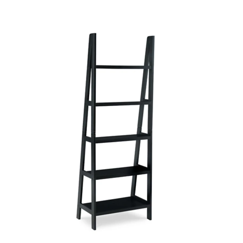 Wood 5-Tier Ladder Bookshelf