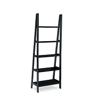 Wood 5-Tier Ladder Bookshelf