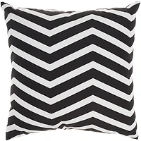 Floral Chevron Outdoor Throw Pillow