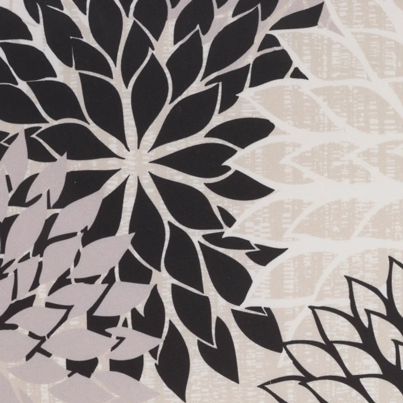 Floral Chevron Outdoor Throw Pillow