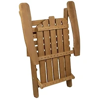 Natural Folding Outdoor Adirondack Chair