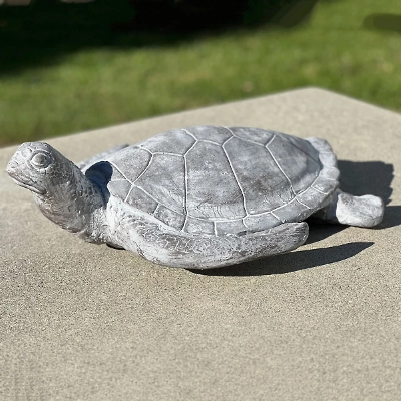 Gray Sea Turtle Outdoor Statue