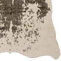 Brown and White Faux Cow Hide Area Rug, 5x7