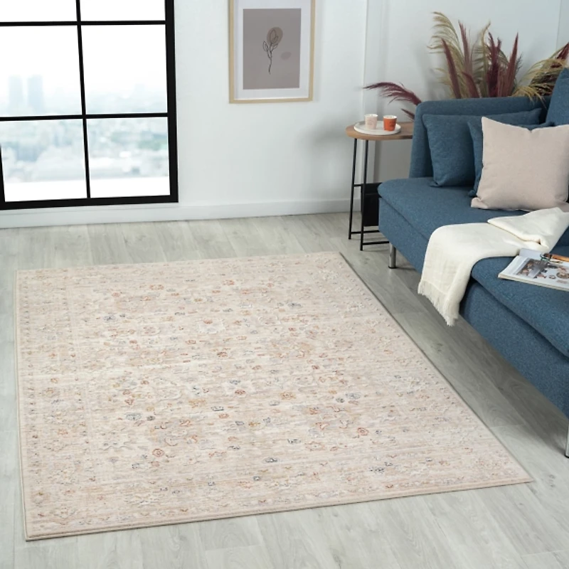 Gray Subtle Pattern Area Rug, 5x7