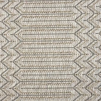 Tan Chevron Indoor/Outdoor Area Rug, 5x7