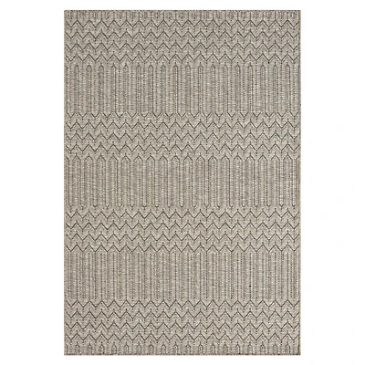 Tan Chevron Indoor/Outdoor Area Rug, 5x7