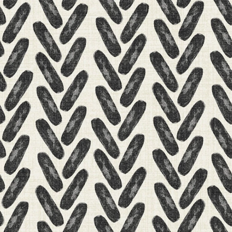 Black French Edge 2-pc. Outdoor Seat Cushion Set