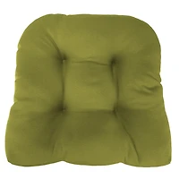 Green French Edge 2-pc. Outdoor Wicker Cushion Set